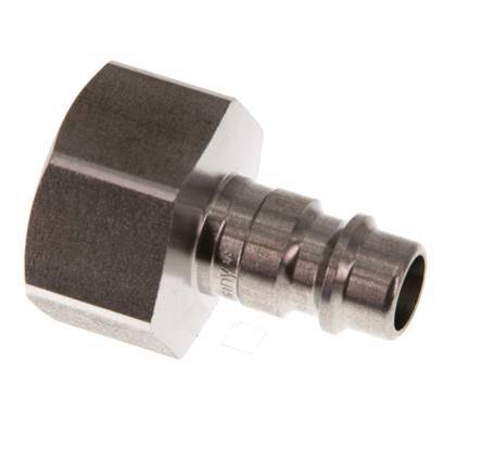 RVS DN 7.2 (Euro) Luchtkoppeling Insteeknippel G 1/2 inch Binnendraad