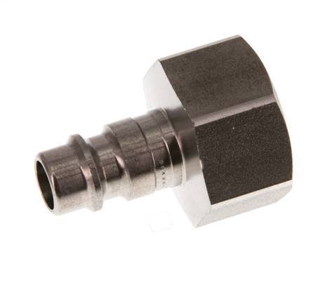 RVS DN 7.2 (Euro) Luchtkoppeling Insteeknippel G 1/2 inch Binnendraad