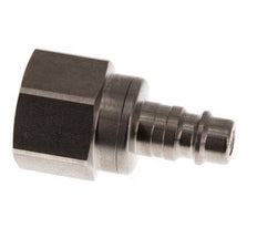 RVS DN 7.2 (Euro) Luchtkoppeling Insteeknippel G 1/2 inch Binnendraad Double Shut-Off