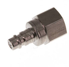 RVS DN 7.2 (Euro) Luchtkoppeling Insteeknippel G 1/2 inch Binnendraad Double Shut-Off