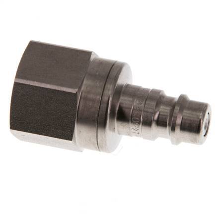RVS DN 7.2 (Euro) Luchtkoppeling Insteeknippel G 3/8 inch Binnendraad Double Shut-Off