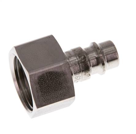 RVS 316L DN 7.2 (Euro) Luchtkoppeling Insteeknippel G 1/2 inch Binnendraad
