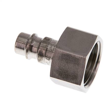 RVS 316L DN 7.2 (Euro) Luchtkoppeling Insteeknippel G 1/2 inch Binnendraad