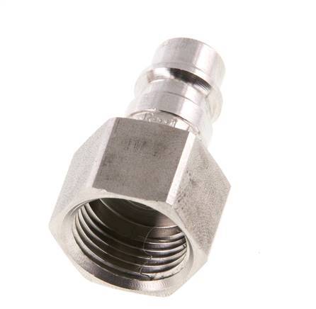 RVS 316L DN 7.2 (Euro) Luchtkoppeling Insteeknippel G 3/8 inch Binnendraad