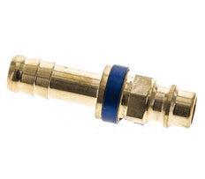 Messing DN 7.2 (Euro) Blauw-Coded Luchtkoppeling Insteeknippel 9 mm Slangpilaar
