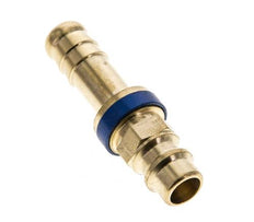 Messing DN 7.2 (Euro) Blauw-Coded Luchtkoppeling Insteeknippel 9 mm Slangpilaar