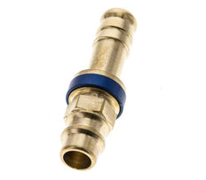 Messing DN 7.2 (Euro) Blauw-Coded Luchtkoppeling Insteeknippel 9 mm Slangpilaar