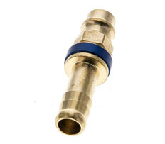 Messing DN 7.2 (Euro) Blauw-Coded Luchtkoppeling Insteeknippel 9 mm Slangpilaar