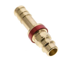 Messing DN 7.2 (Euro) Rood-Coded Luchtkoppeling Insteeknippel 9 mm Slangpilaar