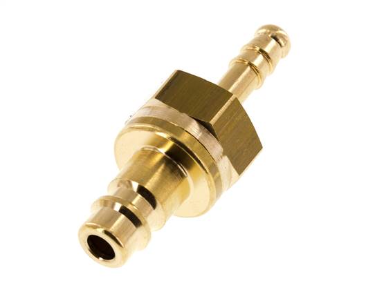 Messing DN 7.2 (Euro) Luchtkoppeling Insteeknippel 6 mm Slangpilaar Safety