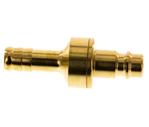Messing DN 7.2 (Euro) Luchtkoppeling Insteeknippel 10 mm Slangpilaar Double Shut-Off