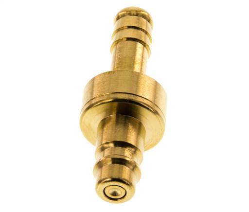 Messing DN 7.2 (Euro) Luchtkoppeling Insteeknippel 10 mm Slangpilaar Double Shut-Off