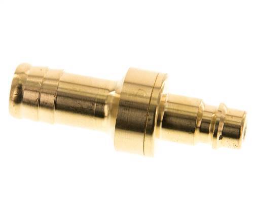 Messing DN 7.2 (Euro) Luchtkoppeling Insteeknippel 13 mm Slangpilaar Double Shut-Off