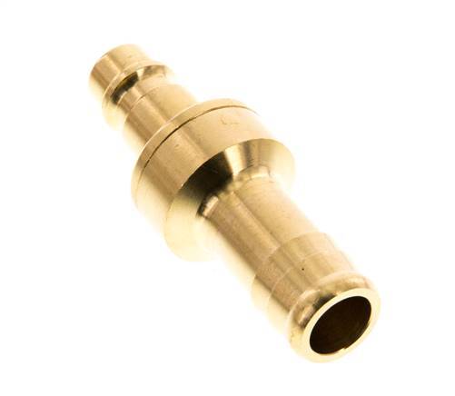 Messing DN 7.2 (Euro) Luchtkoppeling Insteeknippel 13 mm Slangpilaar Double Shut-Off