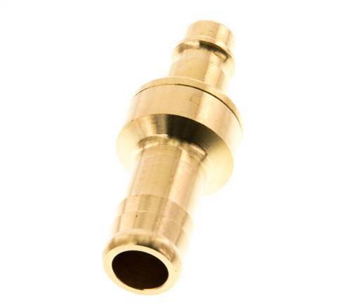 Messing DN 7.2 (Euro) Luchtkoppeling Insteeknippel 13 mm Slangpilaar Double Shut-Off