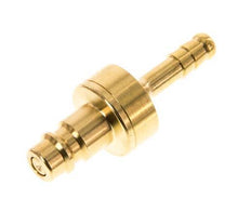 Messing DN 7.2 (Euro) Luchtkoppeling Insteeknippel 6 mm Slangpilaar Double Shut-Off