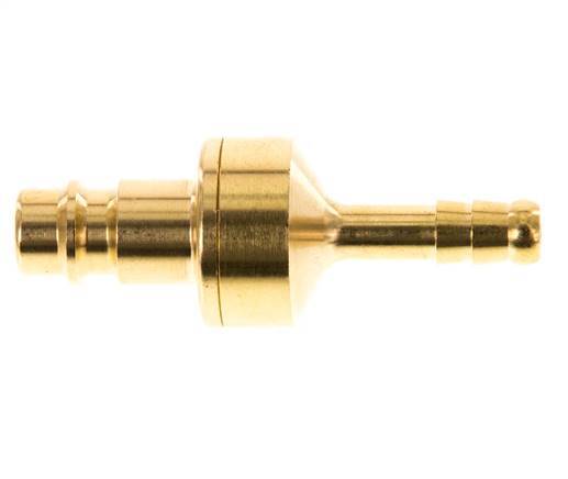 Messing DN 7.2 (Euro) Luchtkoppeling Insteeknippel 6 mm Slangpilaar Double Shut-Off