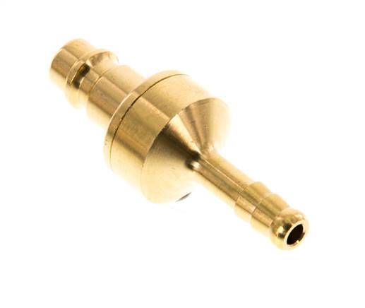 Messing DN 7.2 (Euro) Luchtkoppeling Insteeknippel 6 mm Slangpilaar Double Shut-Off