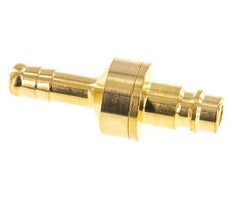 Messing DN 7.2 (Euro) Luchtkoppeling Insteeknippel 8 mm Slangpilaar Double Shut-Off