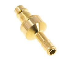 Messing DN 7.2 (Euro) Luchtkoppeling Insteeknippel 8 mm Slangpilaar Double Shut-Off