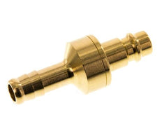 Messing DN 7.2 (Euro) Luchtkoppeling Insteeknippel 9 mm Slangpilaar Double Shut-Off