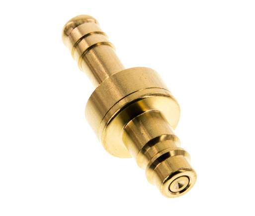 Messing DN 7.2 (Euro) Luchtkoppeling Insteeknippel 9 mm Slangpilaar Double Shut-Off