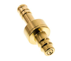 Messing DN 7.2 (Euro) Luchtkoppeling Insteeknippel 9 mm Slangpilaar Double Shut-Off