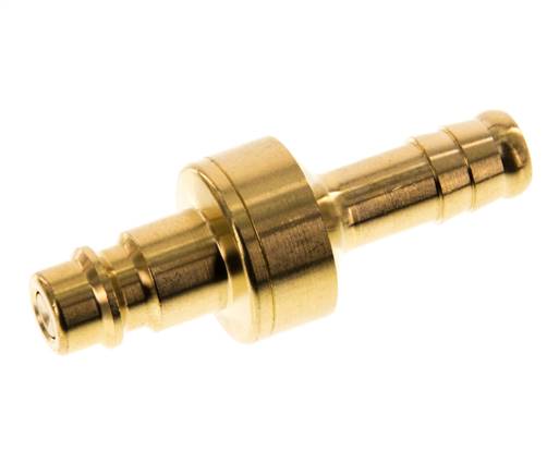 Messing DN 7.2 (Euro) Luchtkoppeling Insteeknippel 9 mm Slangpilaar Double Shut-Off