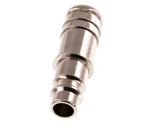 Nickel-plated Brass DN 7.2 (Euro) Air Coupling Plug 13 mm Hose Pillar [2 Pieces]