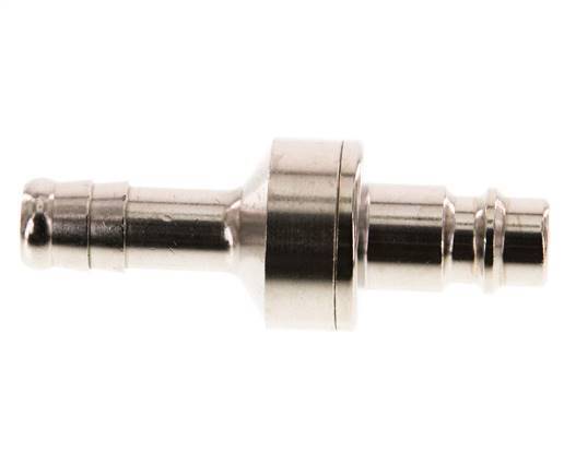 Nickel-plated Brass DN 7.2 (Euro) Air Coupling Plug 10 mm Hose Pillar Double Shut-Off