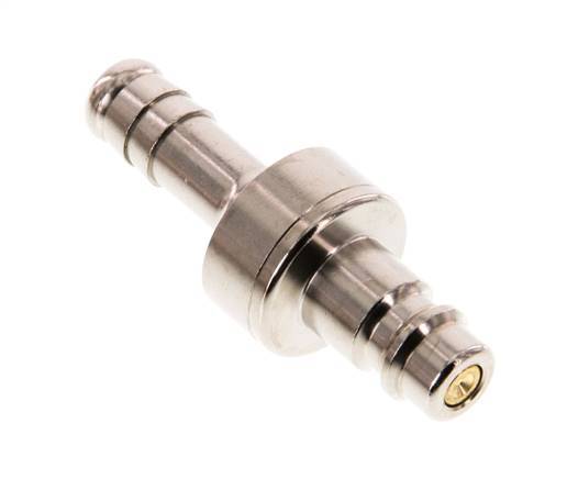 Nickel-plated Brass DN 7.2 (Euro) Air Coupling Plug 10 mm Hose Pillar Double Shut-Off