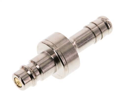 Vernikkeld Messing DN 7.2 (Euro) Luchtkoppeling Insteeknippel 10 mm Slangpilaar Double Shut-Off