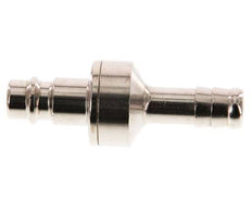Vernikkeld Messing DN 7.2 (Euro) Luchtkoppeling Insteeknippel 10 mm Slangpilaar Double Shut-Off