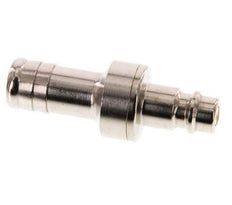 Vernikkeld Messing DN 7.2 (Euro) Luchtkoppeling Insteeknippel 13 mm Slangpilaar Double Shut-Off