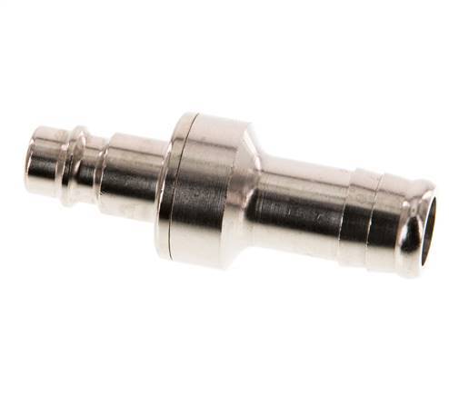 Vernikkeld Messing DN 7.2 (Euro) Luchtkoppeling Insteeknippel 13 mm Slangpilaar Double Shut-Off