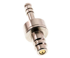 Vernikkeld Messing DN 7.2 (Euro) Luchtkoppeling Insteeknippel 6 mm Slangpilaar Double Shut-Off