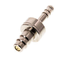 Vernikkeld Messing DN 7.2 (Euro) Luchtkoppeling Insteeknippel 6 mm Slangpilaar Double Shut-Off