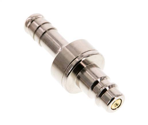 Vernikkeld Messing DN 7.2 (Euro) Luchtkoppeling Insteeknippel 9 mm Slangpilaar Double Shut-Off