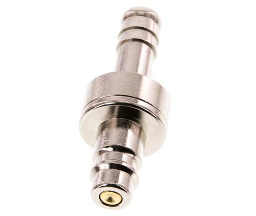 Vernikkeld Messing DN 7.2 (Euro) Luchtkoppeling Insteeknippel 9 mm Slangpilaar Double Shut-Off
