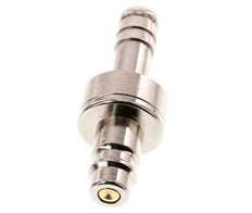 Vernikkeld Messing DN 7.2 (Euro) Luchtkoppeling Insteeknippel 9 mm Slangpilaar Double Shut-Off