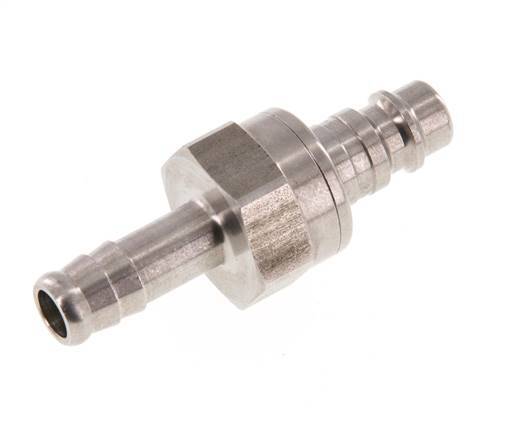 RVS DN 7.2 (Euro) Luchtkoppeling Insteeknippel 10 mm Slangpilaar Double Shut-Off