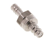 RVS DN 7.2 (Euro) Luchtkoppeling Insteeknippel 10 mm Slangpilaar Double Shut-Off