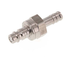 RVS DN 7.2 (Euro) Luchtkoppeling Insteeknippel 10 mm Slangpilaar Double Shut-Off