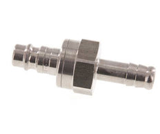 RVS DN 7.2 (Euro) Luchtkoppeling Insteeknippel 10 mm Slangpilaar Double Shut-Off