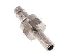 RVS DN 7.2 (Euro) Luchtkoppeling Insteeknippel 10 mm Slangpilaar Double Shut-Off