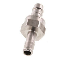 RVS DN 7.2 (Euro) Luchtkoppeling Insteeknippel 10 mm Slangpilaar Double Shut-Off