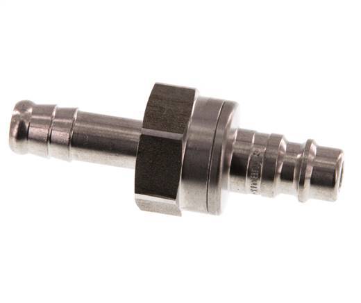 RVS DN 7.2 (Euro) Luchtkoppeling Insteeknippel 9 mm Slangpilaar Double Shut-Off