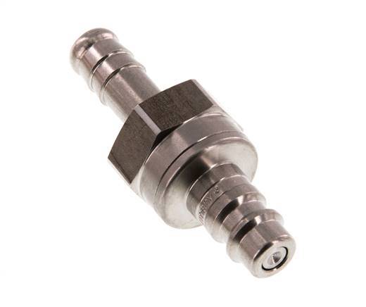 RVS DN 7.2 (Euro) Luchtkoppeling Insteeknippel 9 mm Slangpilaar Double Shut-Off