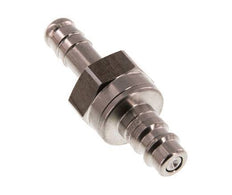 RVS DN 7.2 (Euro) Luchtkoppeling Insteeknippel 9 mm Slangpilaar Double Shut-Off