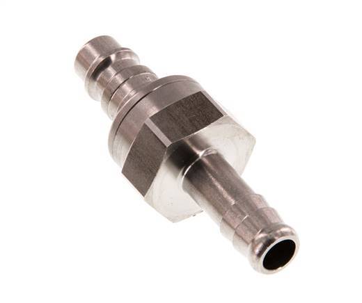 RVS DN 7.2 (Euro) Luchtkoppeling Insteeknippel 9 mm Slangpilaar Double Shut-Off